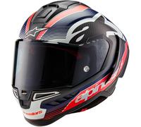 ALPINESTARS ALPINESTARS - Helmet Supertech R10 Team Black Carbon / Red Fluo / Dark Blue Matt L