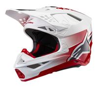 Alpinestars Supertech S-M10 Unite 2024 Motocross Helmet, white-red, size S for Men