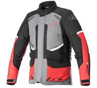 Alpinestars Andes V3 Drystar Waterproof Thermal Motorbike Jacket Grey Black Red