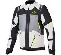 Alpinestars Andes V4 Drystar waterproof Motorcycle Textile Jacket, grey-yellow, size 5XL for Men
