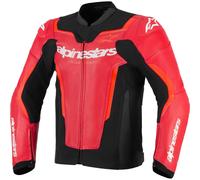 Alpinestars GP Force V2 Air Motorcycle Leather Jacket, black-red, size 48 for Men