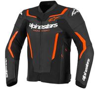 Alpinestars GP Force V2 Motorcycle Leather Jacket, black/neon red, size 46