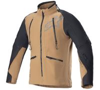 Alpinestars Hyde XT Stretch Drystar XF waterproof Motorcycle Textile Jacket, black-beige, size XL