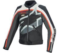 Alpinestars Idles waterrepellent Ladies Motorcycle Textile Jacket, black-white-red, size M for Men