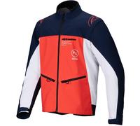 Alpinestars Lite-Dura Softshell Motocross Jacket, white-blue-orange, size L for Men