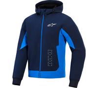 Alpinestars Radium Tech Motorcycle Zip Hoodie, blue, size 4XL for Men