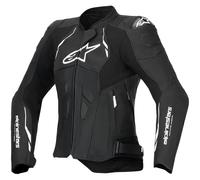 Alpinestars Stella Dusk Ladies Motorcycle Leather Jacket, black-white, size 52 for Women