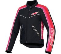 Alpinestars Stella T-Dyno WR Motorcycle Textile Jacket - Black / Red / Fuchsia