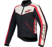 Alpinestars Stella T-Dyno WR Ladies Motorcycle Textile Jacket, black-red-beige, size M for Women