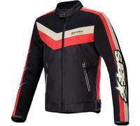 Alpinestars T-Dyno Air Motorcycle Textile Jacket, black-red-beige, size S for Men