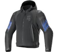 Alpinestars Zaca Air Venom waterproof Motorcycle Textile Jacket, black-blue, size 4XL for Men
