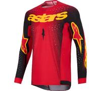 Alpinestars Supertech Scenz Motocross Jersey, black-red-yellow, size XL for Men