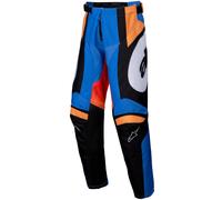 Alpinestars Racer Melt Youth Motocross Pants, blue-orange, size XL
