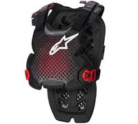 Alpinestars A-1 Pro Chest Protector, black-red, size 2XL for Men