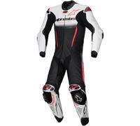 Alpinestars GP-R7 1-Piece Motorcycle Leather Suit, black-white-red, size 62 for Men