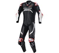 Alpinestars GP Tech 4 One Piece Motorcycle Leather Suit, black-white, size 52 for Men
