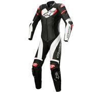 Alpinestars Stella GP Plus Ladies 1-Piece Motorcycle Leather Suit, black-white-red, size 44 for Women