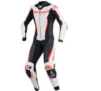 Alpinestars Stella GP-R7 Ladies 1-Piece Motorcycle Leather Suit, white/black/red, size 44