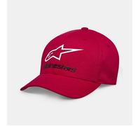 Alpinestars Original Logo Flexfit Hat Men's Baseball Cap, Red/White/Black, L/XL