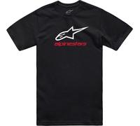 Alpinestars Original Logo Tee Men's Short-Sleeved Crew Neck T-Shirt, Black/White/Red, L
