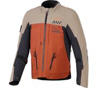 Alpinestars AMT-8 Stretch Drystar XF waterproof Motorcycle Textile Jacket, black/brown/orange, size 2XL