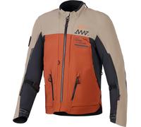 Alpinestars AMT-8 Stretch Drystar XF waterproof Motorcycle Textile Jacket, black/brown/orange, size M