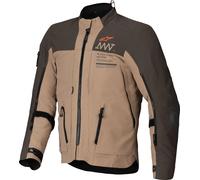 Alpinestars AMT-8 Stretch Drystar XF waterproof Motorcycle Textile Jacket, dark brown/light brown, size S