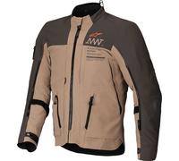 Alpinestars AMT-8 Stretch Drystar XF Waterproof Textile Motorcycle Jacket Brown