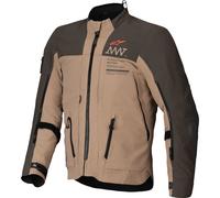 Alpinestars AMT-8 Stretch Drystar XF waterproof Motorcycle Textile Jacket, brown, size XL for Men