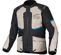 Motorcycle Jacket ALPINESTARS Andes Air Drystar - Black/Laurel/Grey/Blue Shiny