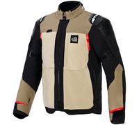 Alpinestars Andes Pro Drystar XF waterproof Motorcycle Textile Jacket, brown/black/grey, size 3XL
