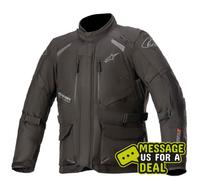 Alpinestars Motorcycle Jacket Andes V3 Drystar Waterproof Black 3XL