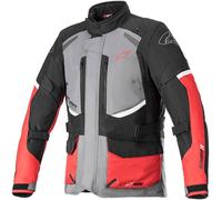 Alpinestars Andes V3 Drystar Waterproof Thermal Motorbike Jacket Grey Black Red