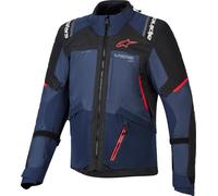 Alpinestars Andes V4 Drystar waterproof Motorcycle Textile Jacket, blue/black, size 6XL