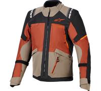 Alpinestars Andes V4 Drystar waterproof Motorcycle Textile Jacket, brown/orange, size S