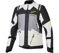 Alpinestars Andes V4 Drystar waterproof Motorcycle Textile Jacket, grey-yellow, size L for Men