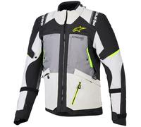 Alpinestars Andes V4 Drystar waterproof Motorcycle Textile Jacket, grey-yellow, size 6XL for Men