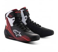 Alpinestars Ankle Lace-Up Boots - Men's Faster-4 Riding Shoes - Black/White/Red