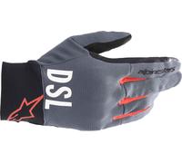 Alpinestars AS-DSL Shotaro Motorcycle Gloves, grey/red, size M