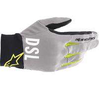 Alpinestars AS-DSL Shotaro Motorcycle Gloves, grey-yellow, size M for Men