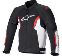 Alpinestars AST-1 V2 Air Motorcycle Textile Jacket, black-white-red, size L for Men
