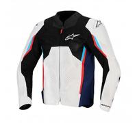 Alpinestars AST V3 AIR Motorcycle Vented Jacket - Silver/Deep Blue/Bright Red