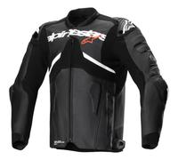 Alpinestars Atem V5 Motorcycle Motorbike Leather Jacket Black / White