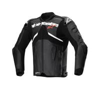 Alpinestars Atem V5 Race Motorcycle Jacket Black White With Shoulder Armour