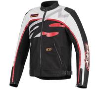 Alpinestars Axton Motorcycle Textile Jacket - Black / Off-White / Bright Red