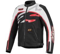 Alpinestars Axton Motorcycle Textile Jacket - Black / Off-White / Bright Red