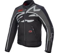 Alpinestars Axton waterrepellent Motorcycle Textile Jacket, black-grey-red, size S for Men