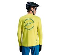 Alpinestars A-Dura Air Long Sleeve MTB Jersey Yellow FluoM Yellow Fluo