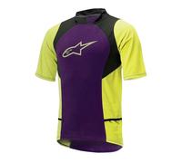 Alpinestars Bicycle Drop 2 Short Sleeve Jersey Green,Purple S Men S Purple / Yellow
