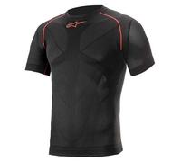Alpinestars Ride Tech V2 Motorcycle Top Short Sleeve Summer Base Layer Black Red